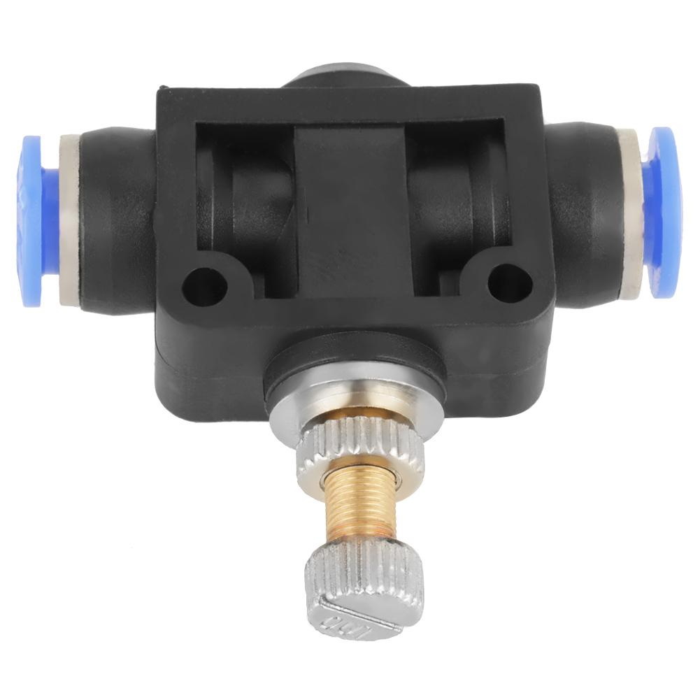 5 pcs set Push In Speed Controller 6mm Pneumatic Air Flow Control Valve Connector