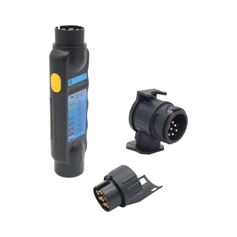 RVs Trailer Plug Light Circuit Tester Adapter 7 Pin Trailer Wiring Tester Trailer Light Wire Circuit Tester 1