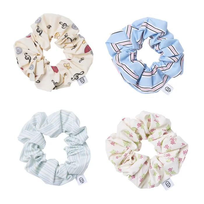 Essential Cotton Blend & Signature Hair Scrunchie 11 Colors