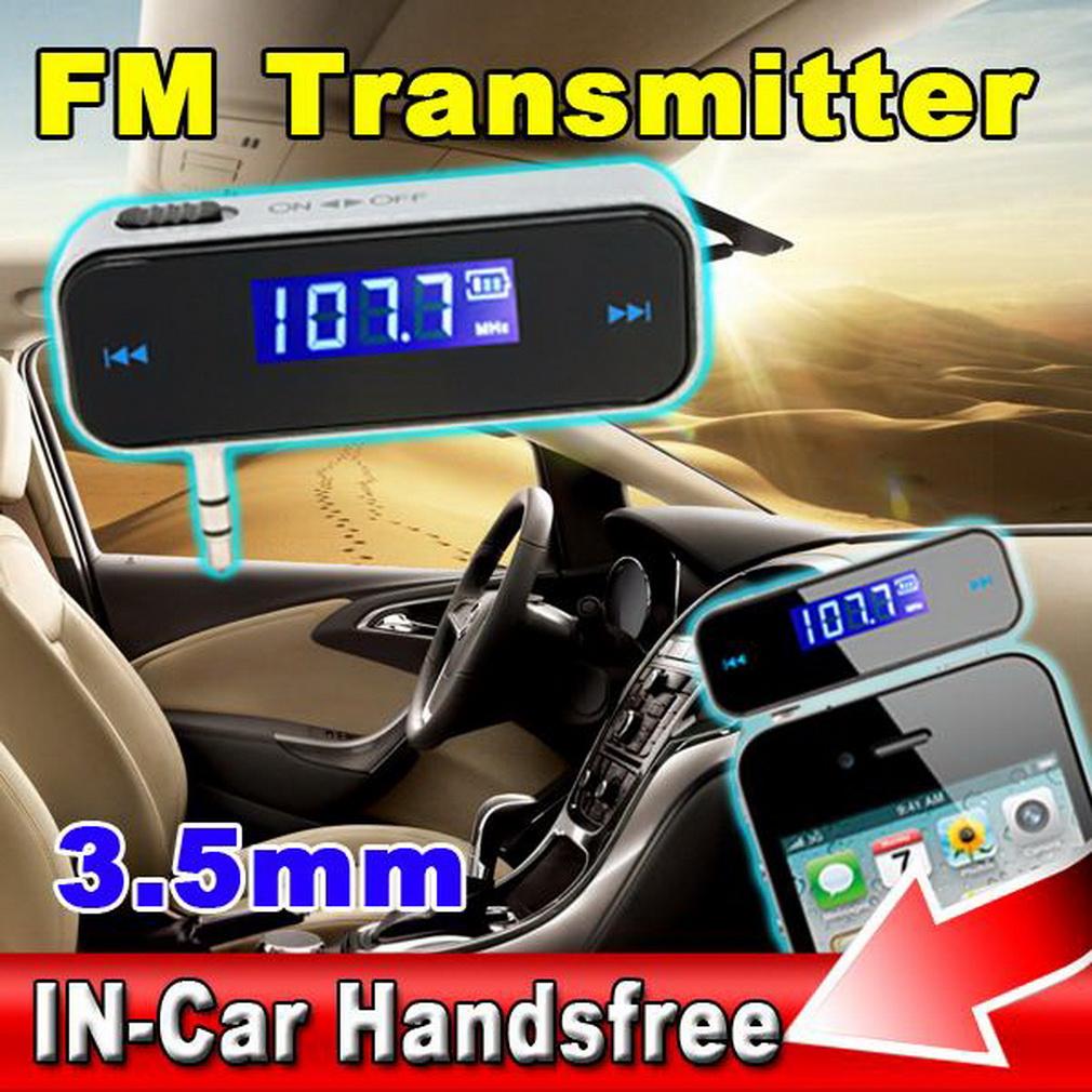 3.5mm Music Audio FM Transmitter Mini Wireless In-car Transmitter Car Mp3 Transmitter For iPhone for Samsung iPad