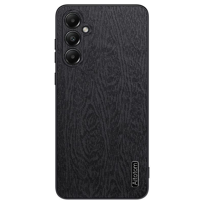Étui en cuir de luxe pour Galaxy A25, étui Samsung A25 5G, coque arrière antichoc à texture d'écorce pour Samsung Galaxy A25 5G
