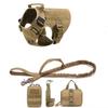 Tactical leash harness nylon large dog dog vest pet chest and back collar set