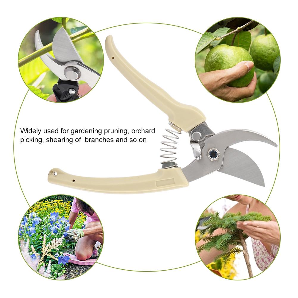 Garden Pruning Shear Scissors Flowers Tree Branches Cutting Tool Gardening Pruner(Black)