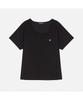 BANGBANG Women'S Square Neck Flare Fit Short Sleeve T-Shirt (Ctm303)