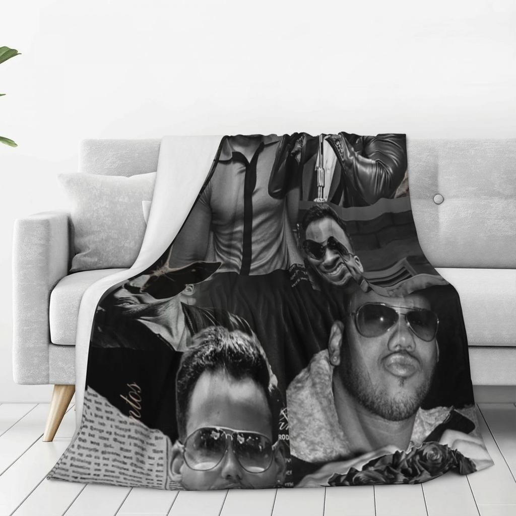 Latin Singer Romeo Santos Blanket Soft Warm Flannel Throw Blanket Bedspread for Bed Living room Picnic Travel Home Couch