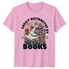 Easily Distracted By Books Unisexs TShirt Whimsical Goose Reader Literature