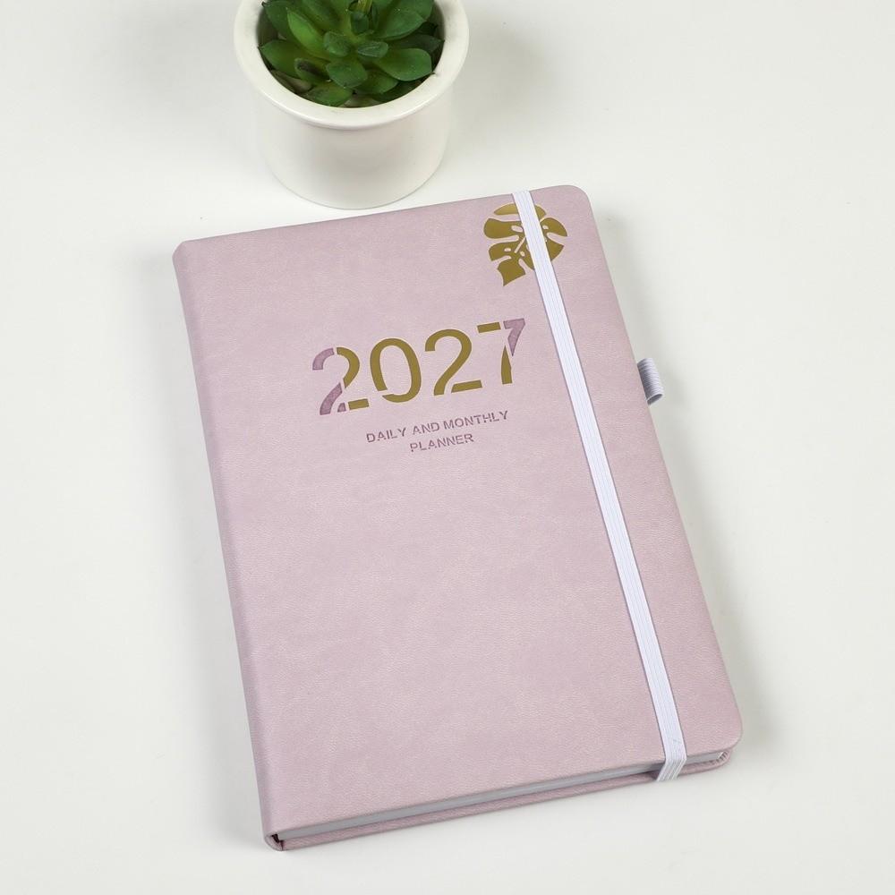 Planner Reminder 2027 Agenda Book A5 Daily Planner Book Portable Calendar Book Students