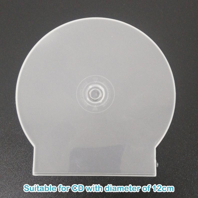 1/3Pcs Transparent Plastic Single Piece Round Disc Case Cd Case Thickened Cd Dvd Disc Box Disc Case Storage Box
