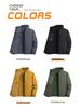 Reversible Plus Velvet Fleece Jacket: Business Casual Stand Collar for Autumn/Winter, Ideal for Middle-Aged Men.