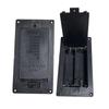 Embedded 2 Slot Battery Case with Flip Cover for Easy Battery Replacement and Switches for Battery in Electronics Projects