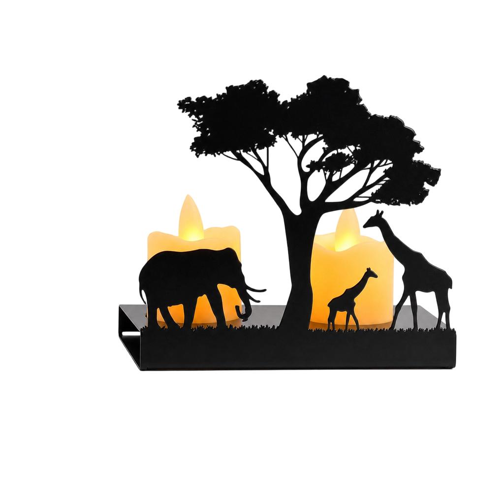 Europäischer Kerzenhalter mit Giraffendesign für Wohnkultur Nacht