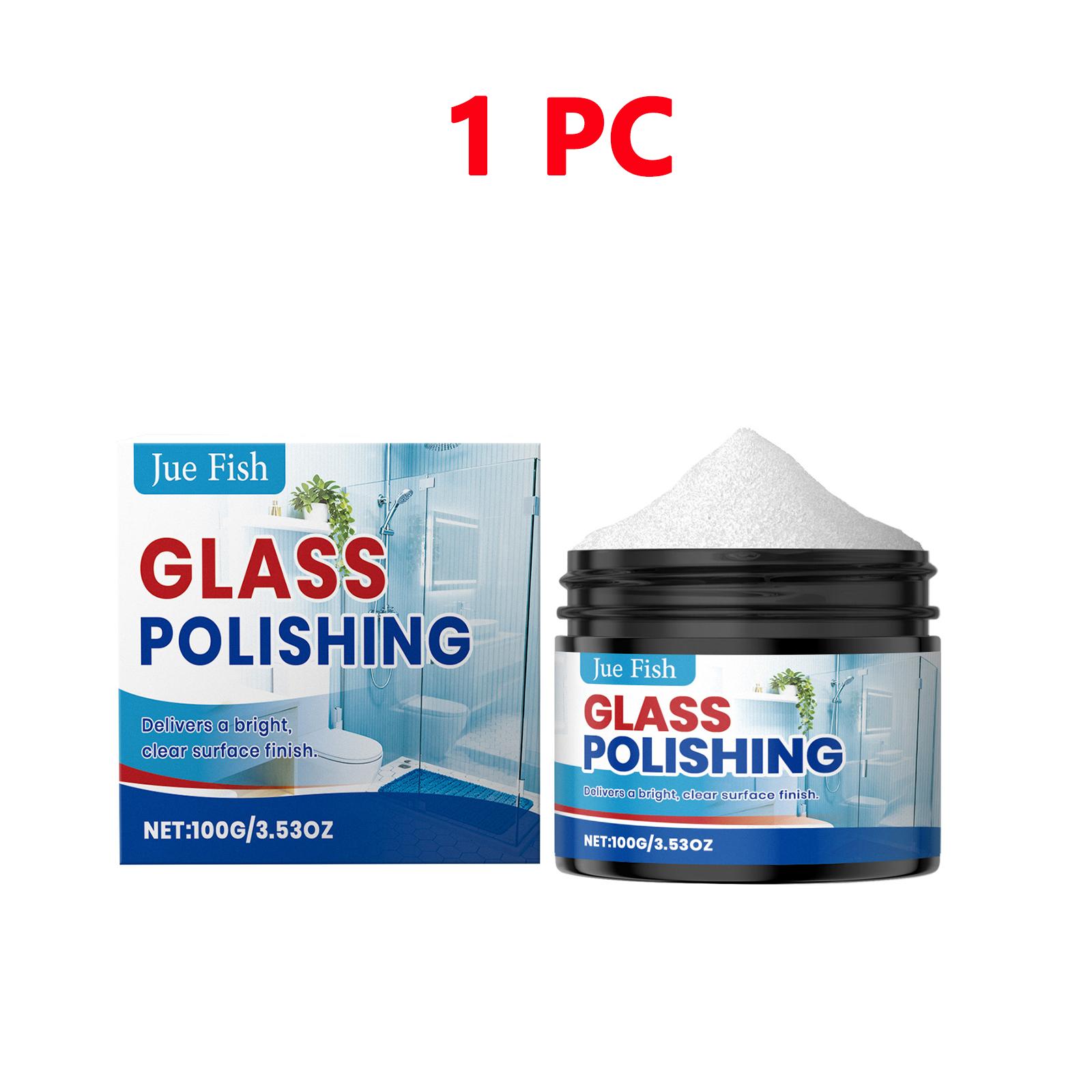 

Glass Polishing Powder - Remove Scratches & Stains, Restores Clarity for Car Windows, Mirrors, Household Glass High-Gloss Finish