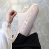 Japanese Sweet Lolita Tights Women Kawaii White Bow Panty Socks Female JK Style Black Sexy Fishnets Stockings Thigh High Socks