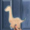 Child's Bedroom Dinosaur Wall Hanging Made of Safe Wood Perfect for Preschool and Home Decoration