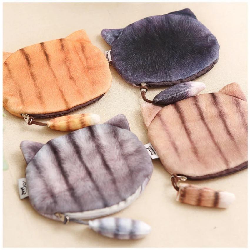 1 Stk. Damen Neue Hängebeutel Münzbeutel Leder Tier Damen Cartoon Wechselgeldbörse Geldbörse Modetrend Niedliche Wechselgeldtasche