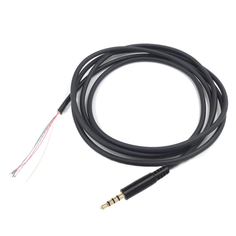 Portable Headphone Cable Audio Cord Line forCloud II Pro Stinger Revolver S Earphone Replacement Wires