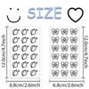 10sheets Cartoon Black Small Pattern Tattoo Stickers For Face Hand Body Temporary Fake Tattoo Stickers Kids Party Supplies
