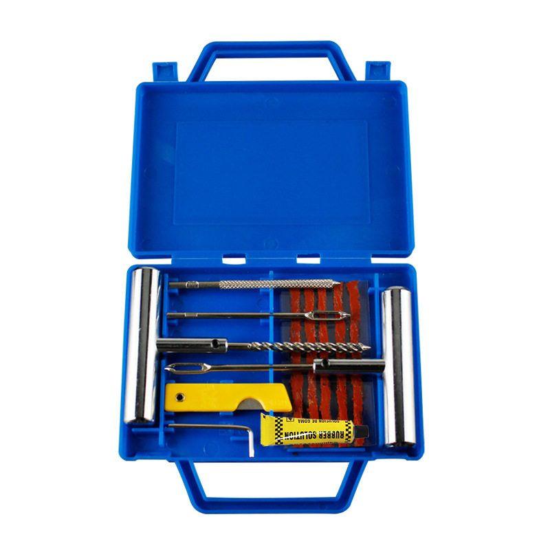 

Vehicle-Mounted Air Pump, Metal Dual-Cylinder High-Pressure High-Power Portable Electric Tire Pump for Off-Road Vehicles Blue Box Tire Repair Kit