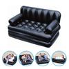 Camping Double Inflatable Sofa Lounge Chair Soft Folding Outdoor Tent Air Bed with Backrest for Living Room Beach Backyard Camp