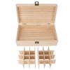 Essential Oil Box 24 Grids Multifunctional Wooden Essential Oil Holder for Essential Oil Cosmetics Nail Polish Gift