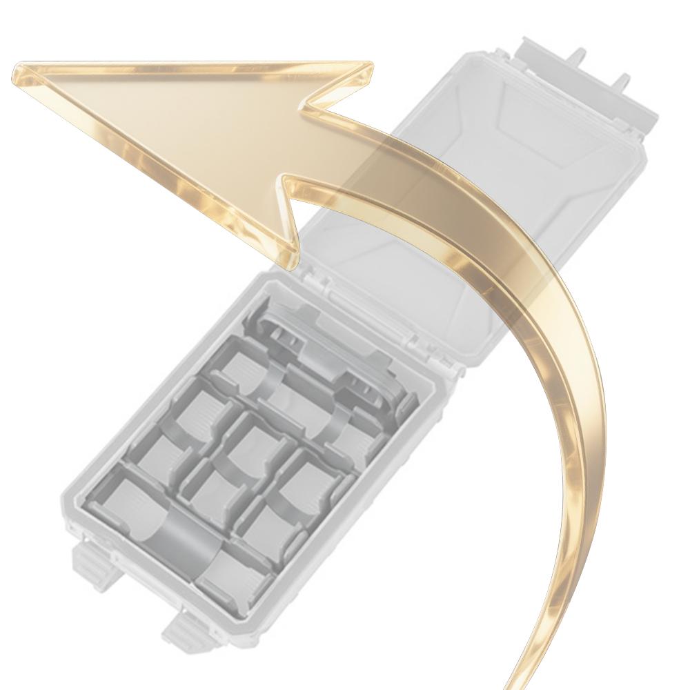 Modular Battery Storage Box Accessories Modular Insert Battery Holder Battery Organizer for AAA 18650 18350 CR123A Batteries CN 2460₽