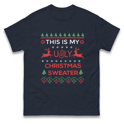 Das ist mein hässliches Weihnachtspullover T-Shirt Beleidigend