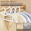 Wide Shoulder Clothes Hangers 10 Pack Non Slip Mark Free with Short Neck for Suit Shirts Coats Home Wardrobe Closet