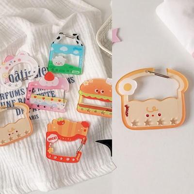 6 Types of Acrylic Mini Bag Decoration Key Holder Ring Key Ring