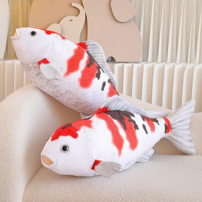 Fish Plush Pillow Simulation Koi-fish Doll Plushies Ornament Sofa Cushion Soft Stuffed
