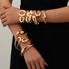 Bracelet INS Minimalist Irregular Wave Jewelry Metal Glossy Bracelet Ladies Jewelry