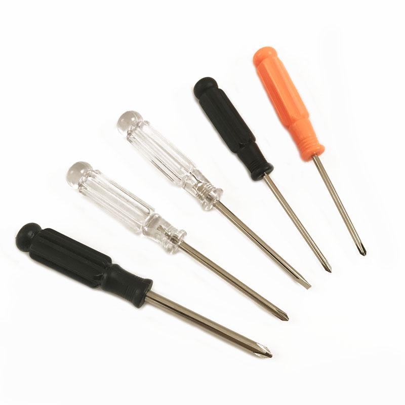 3.0-4.0mm Phillips & Flathead Screwdriver with Black Handle, Hardened Bit, Disassembly Repair Tool Black 2.5 Phillips