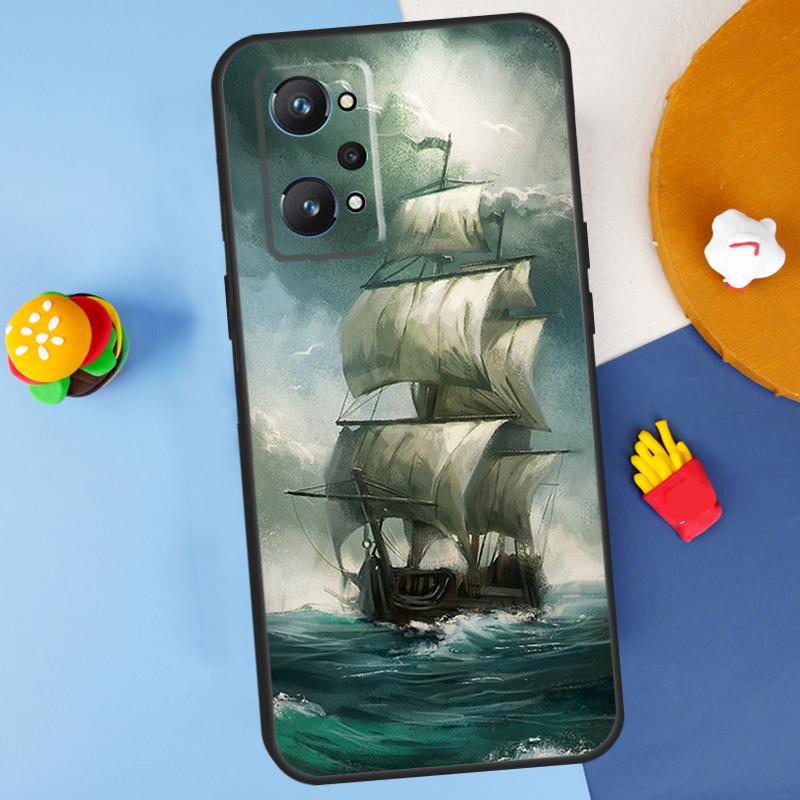Segel Piratenschiff Boot Für Realme 14 13 12 10 11 Pro Plus GT 6 6T 5 GT7 Pro C55 C51 C21Y C25S C67 C75 C53 C61 Hülle
