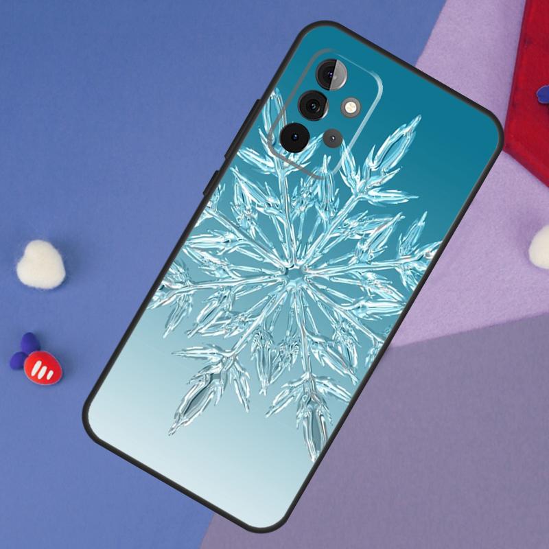 Christmas Snowflakes Case For Samsung Galaxy A52 A53 A33 A13 A34 A54 A14 A35 A55 A15 A56 A36 A26 A16 A06 A22 A32