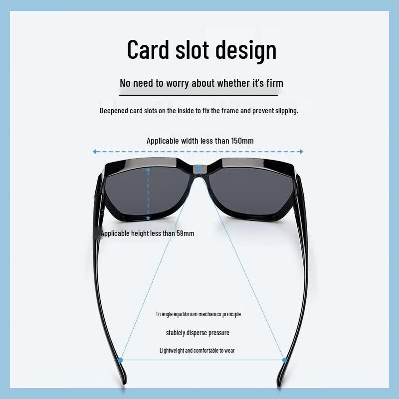 Castman Unisex Polarisierte Übergrößen-Sonnenbrille