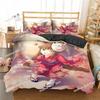 Lovely Anime Girl Bedding Set Kawaii Printed Single Comforter Quilt Bed Cover Duvet Cover Pillow Case 3 Pieces Kids Adult Size