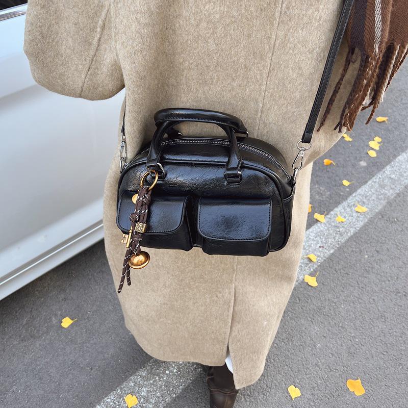 Korean Retro High-End Trendy Baseball Shoulder Bag for Women 2025