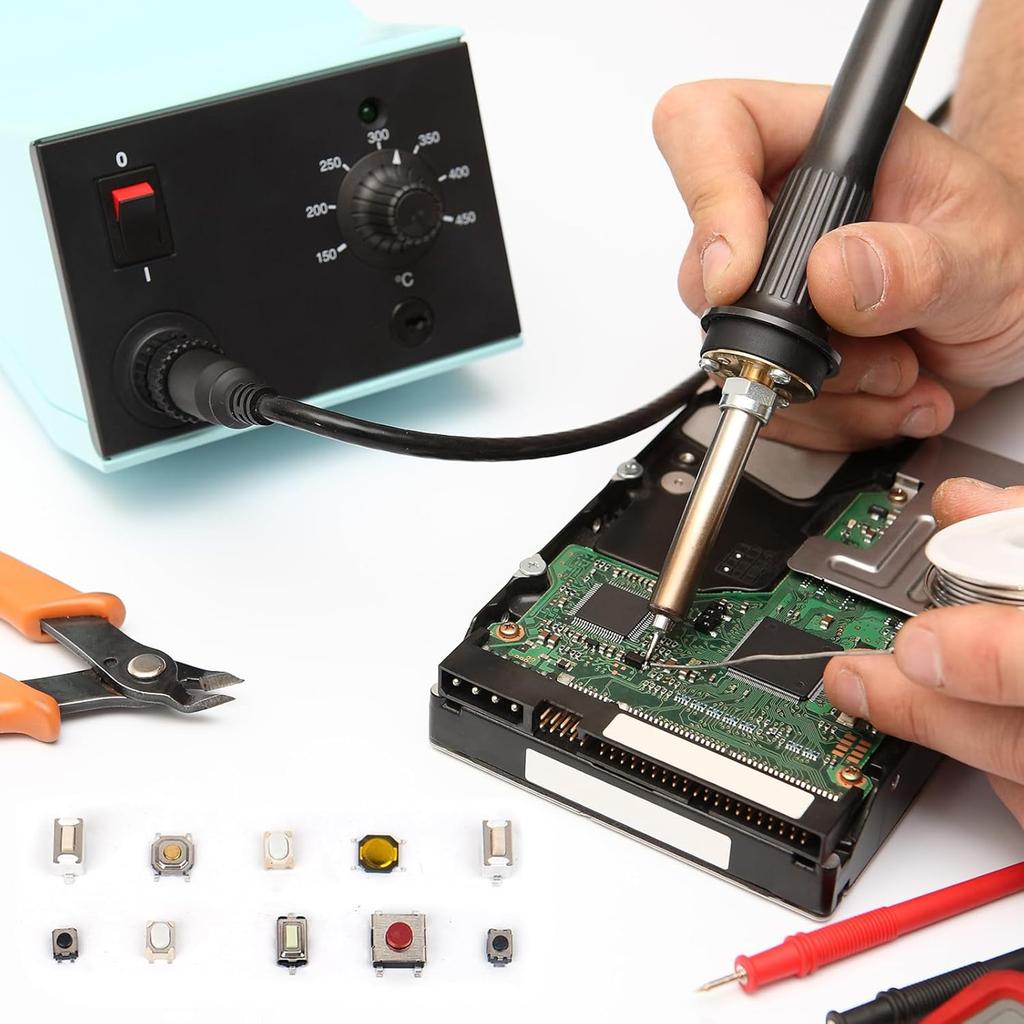 250Pcs Tactile Push Button Switches 10 Types Patches Switches Buttons Car Remote Control Key Button Touch Microswitch