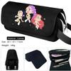 Cartoon Print Large Capacity Double Layer Portable Pencil Bag, Stationery Bag For Primary And Secondary School Students