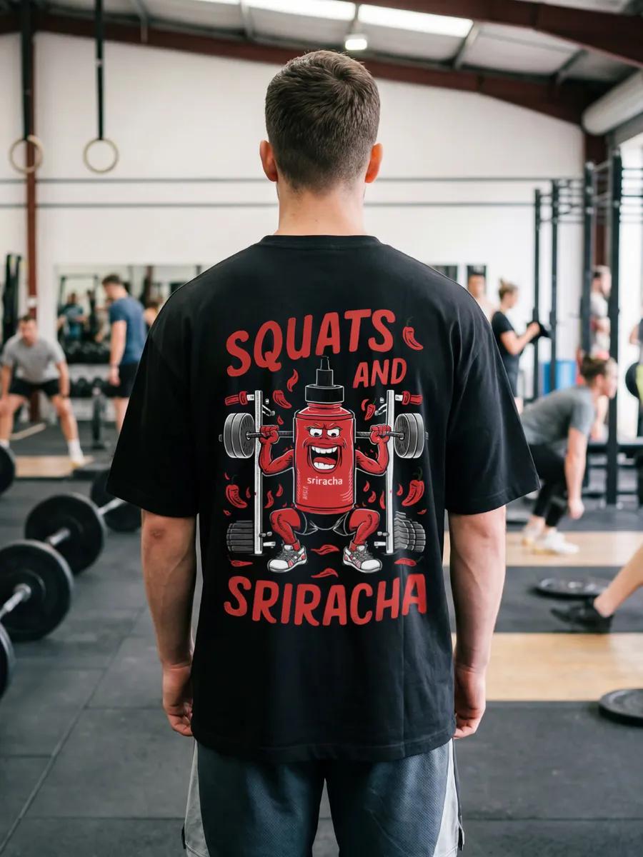 Oversized Thick T-shirt for training 4XL