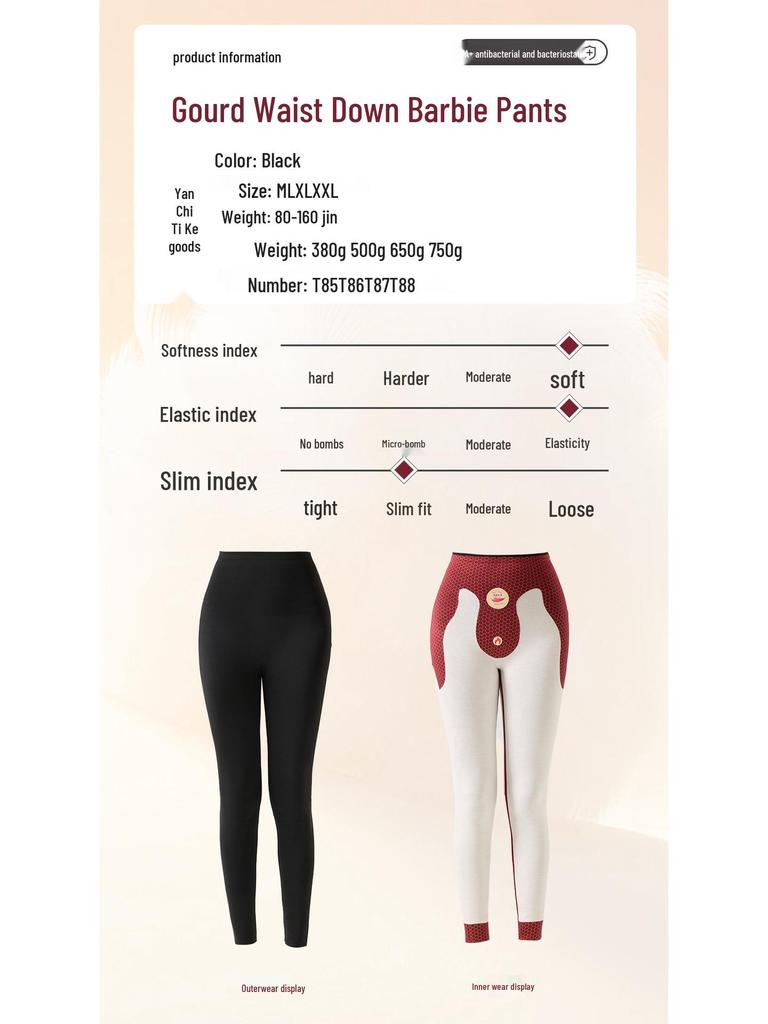 Sharkskin Velvet High-Waisted Slimming Barbie Pants for Women: Autumn/Winter Leggings & Outerwear.