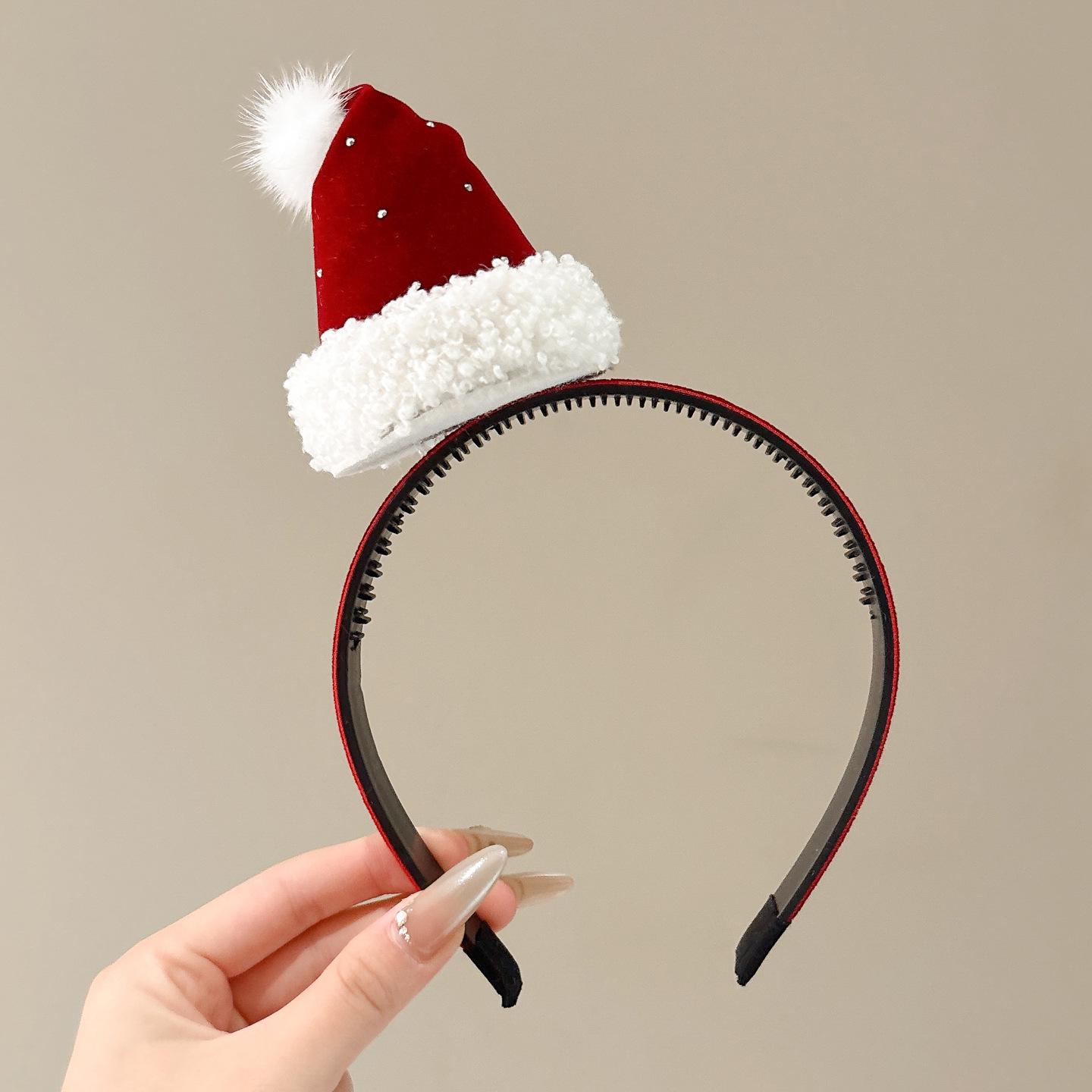 

Women s Christmas Rabbit Ears Bow Headband - Cute Holiday Party Hair Accessory