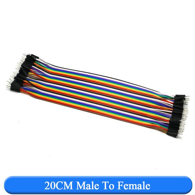 40PIN 10CM 20CM 30CM Dupont Line Male to Male + Female to Male and Female to Female Jumper Dupont Wire Cable for arduino DIY KIT