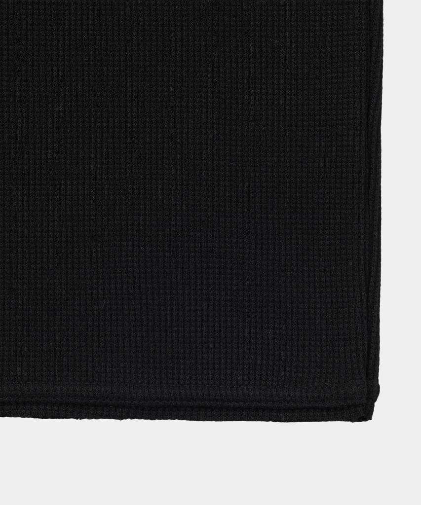 Dekkoloso Dima Cotton Henley Neck Short Sleeve T-Shirt [Black]