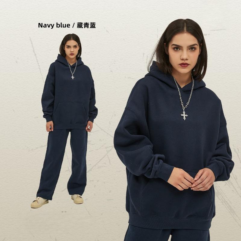 EastRogue New Loose-fitting 350g Fleece-lined Trendy Hoodie for Men, Oversized and Thickened with A Hood.