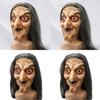 Halloweenowa Maska Wiedźmy Lateksowa Straszna Twarz Kostium Na Imprezę Dekoracja