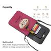 Moomin genuine leather smartphone shoulder slim mini pouch for women and popular 19cm high x wide x 1cm thick pouch, bag, men, wallet/crossbody bag,