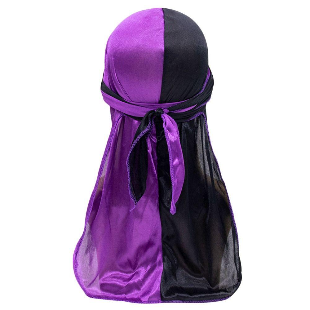 Pre-Tied Bandana Thin Pirate Hat Adjustable Silk Durag Men Women