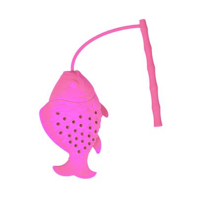 Creative Fish Silicone Infuser arbatos lapų sietelis Filtro difuzorius virtuvės įrankis