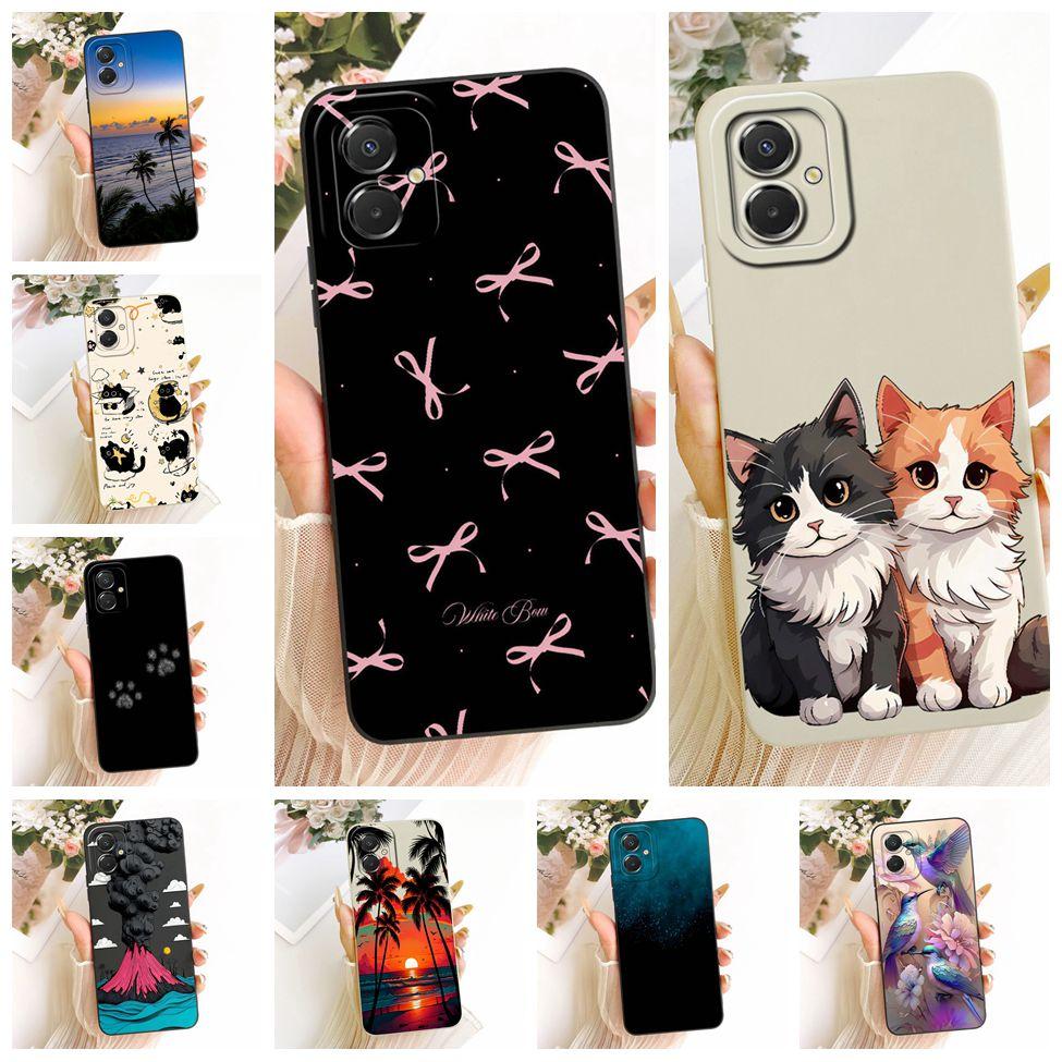 Casing For Samsung A07 4G A075B A075F A075M Cover For Samsung Galaxy A07 4G Case Silicone Luxury Fashion Cute Cat Kawaii Painted