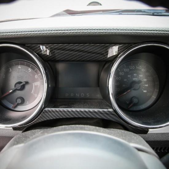 trument Panel Decor Trim Sticker Strip Carbon Fiber For Ford Mustang 2015-18